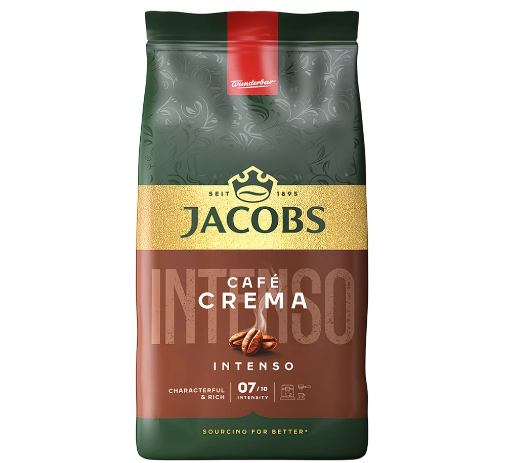 Pachet 2 x JACOBS Crema Traditional + Intenso - Cafea Boabe 2x1Kg [1]