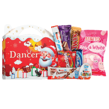 Cosuri Cadou pentru Craciun - Pachet Cadou cu Dulciuri pentru Craciun Dancer Kids - 8 Produse
