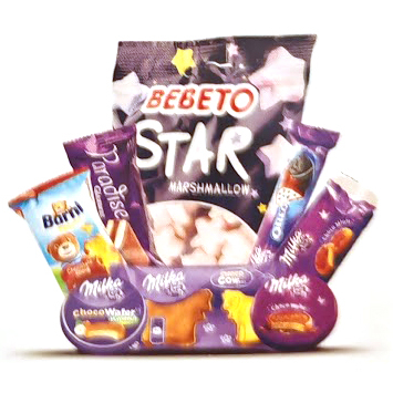 Cosuri Cadou pentru Craciun - Pachet Cadou cu Dulciuri pentru Craciun Joy Kids - 8 Produse