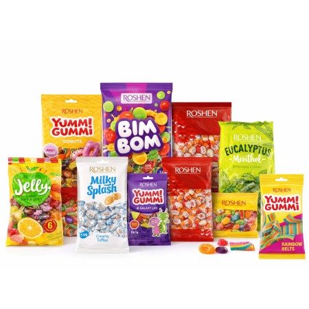 Promotii - Pachet cu Dropsuri si Jeleuri ROSHEN Mega Pack