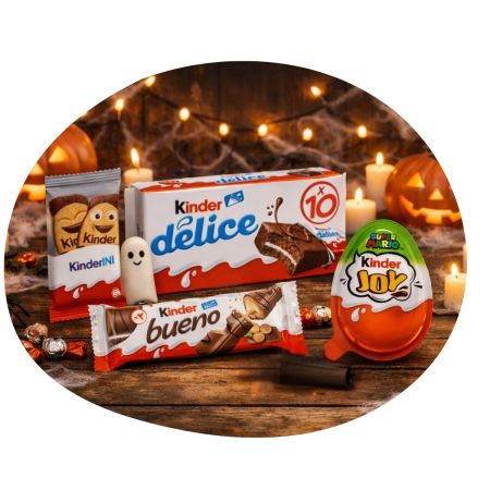 Dropsuri/Jeleuri - Pachet KINDER Dulciuri pentru Halloween - 6 Produse