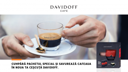 Pachet Promo 2x DAVIDOFF Rich Aroma - Cafea Macinata 250g + Ceasca Cadou [1]