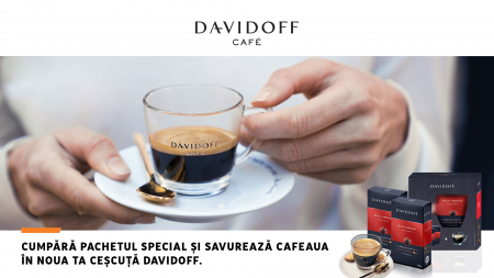 Pachet Promo 2x DAVIDOFF Rich Aroma - Cafea Macinata 250g + Ceasca Cadou [2]