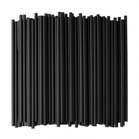 Ustensile Diverse - Paie Negre Drepte Refolosibile 200 x 8mm 250buc