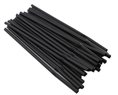 Ustensile Diverse - Paie Negre Flexibile Refolosibile 210 x 5mm 500buc