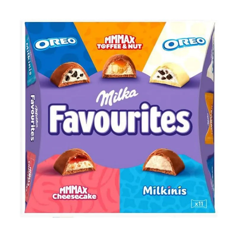 Dulciuri - MILKA Favourites Praline Asortate cu Ciocolata 11buc 158g