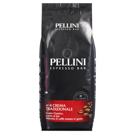 Cafea Boabe Premium - PELLINI No.4  Espresso Bar Crema Traditionale Cafea Boabe 1kg