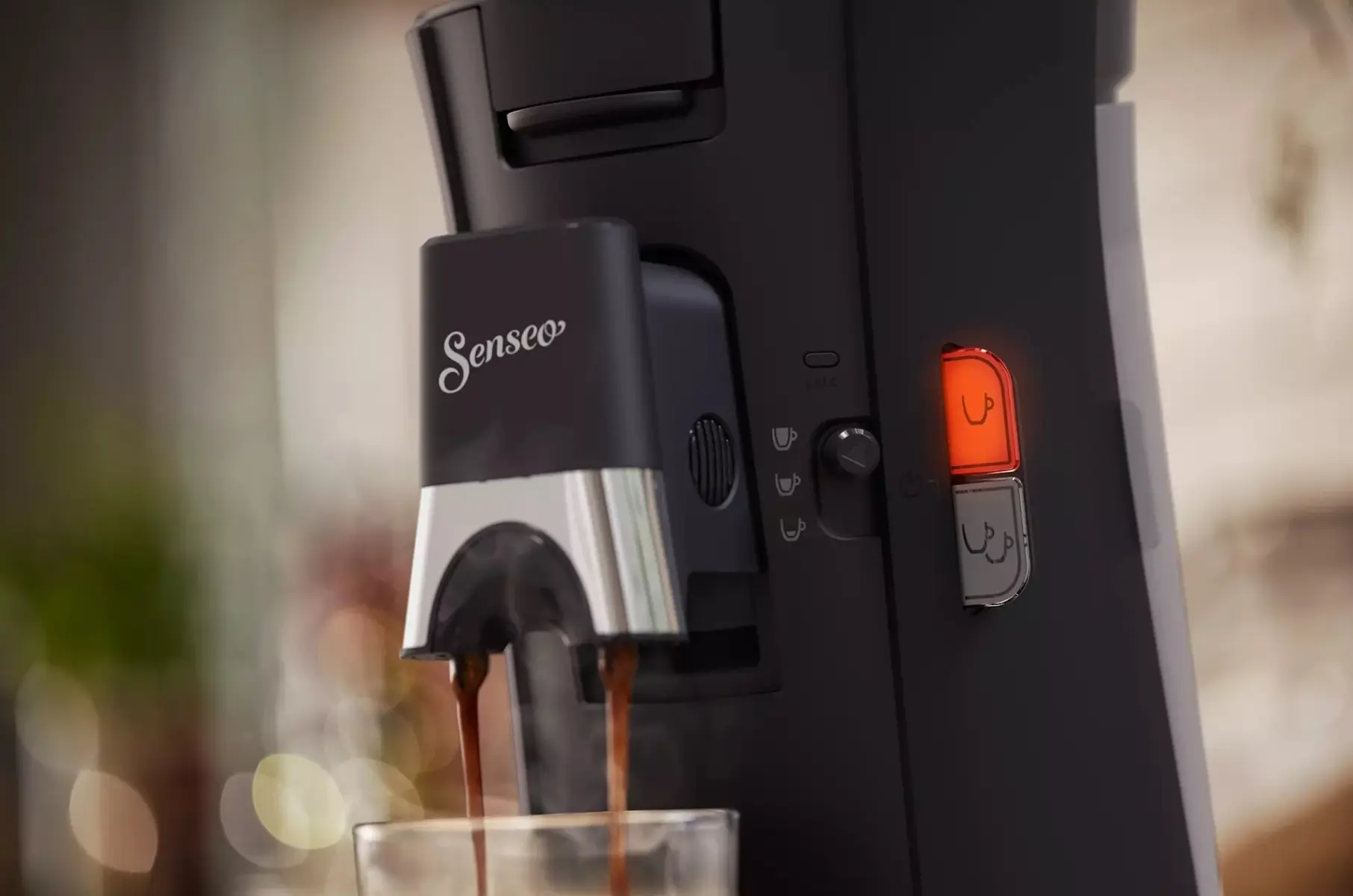 PHILIPS Senseo Select CSA230/91 Espressor Cafea Paduri 62mm, Intensity Plus, Crema Plus, 1450 W, Rosu [4]