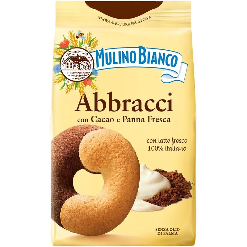 Biscuiti & Fursecuri - MULINO BIANCO Abbracci Biscuiti in 2 Culori 350g