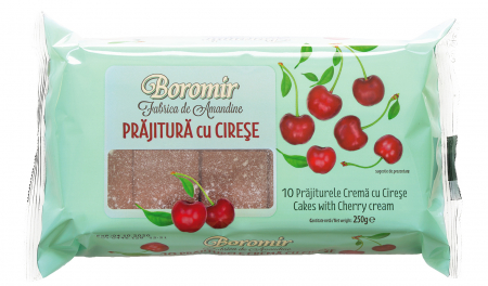 Biscuiti & Fursecuri - BOROMIR Prajitura cu Crema de Cirese 250g