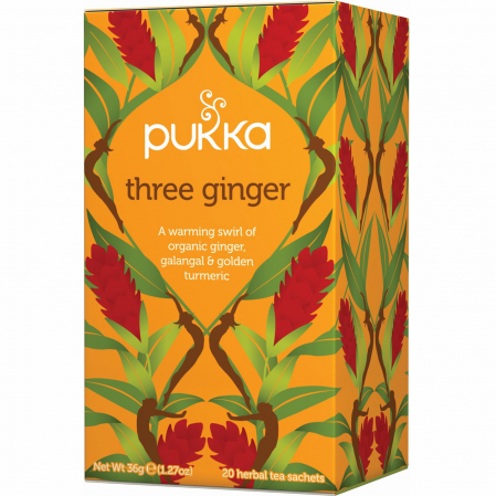 Ceai in Plic - PUKKA Ceai Bio Organic cu Ghimbir Three Ginger 20x1.27g