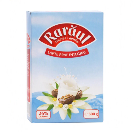 Ciocolată Caldă / Cappuccino - RARAUL Lapte Praf Integral 26% 500g