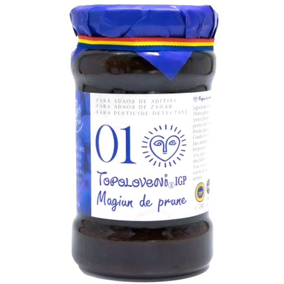 Gem si Dulceata din Fructe - Magiun de Prune 100% TOPOLOVENI 350g