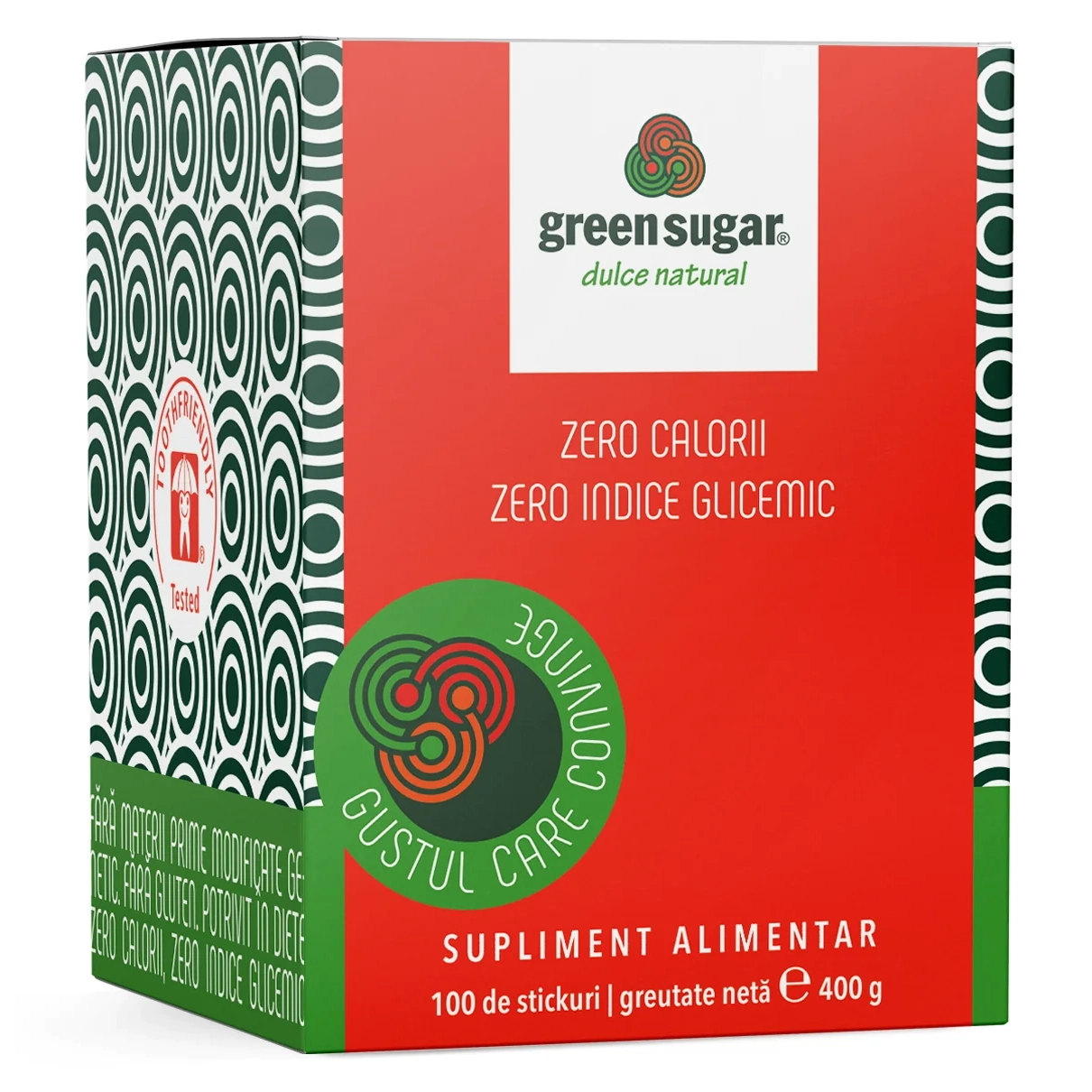 Accesorii & Cadouri - REMEDIA Green Sugar Indulcitor Sticks din Stevia si Eritritol 100x4g