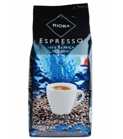 RIOBA Caffe Espresso Platinum 100% Arabica Cafea Boabe 1Kg [2]