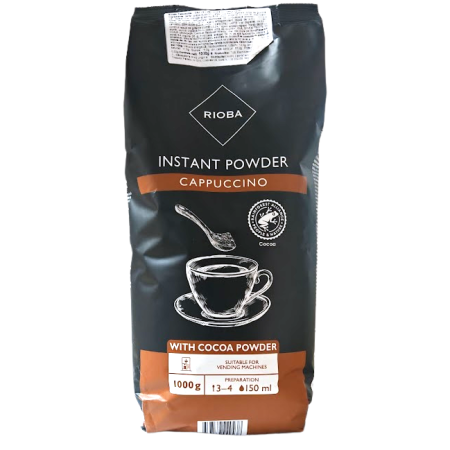 RIOBA Cappuccino Bautura Instant cu Cafea si Cacao Pudra 1Kg [1]