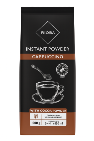 Ciocolată Caldă / Cappuccino - RIOBA Cappuccino Bautura Instant cu Cafea si Cacao Pudra 1Kg