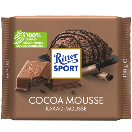 Dulciuri - RITTER Sport Ciocolata cu Mousse de Cacao 100g