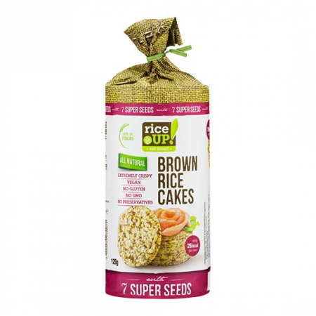 Biscuiti & Fursecuri - Rondele de Orez cu 7 Super Seminte RICE UP 120g