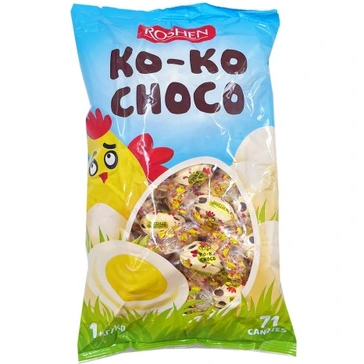 Ciocolata & Praline - ROSHEN Bomboane cu Ciocolata Alba KO-KO 1Kg