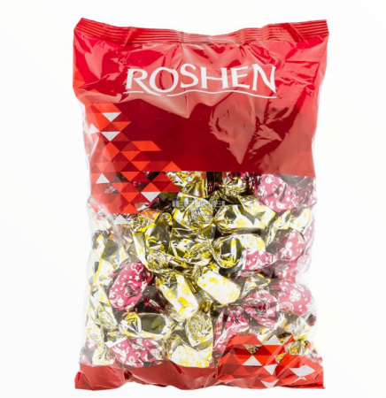 Dulciuri - ROSHEN Bomboane de Pom Asortate cu Umplutura de Jeleu, Invelite in Ciocolata 1Kg