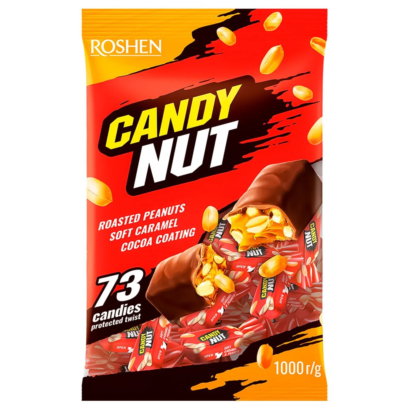 Dulciuri - ROSHEN Candy Nut Caramele cu Arahide 1Kg