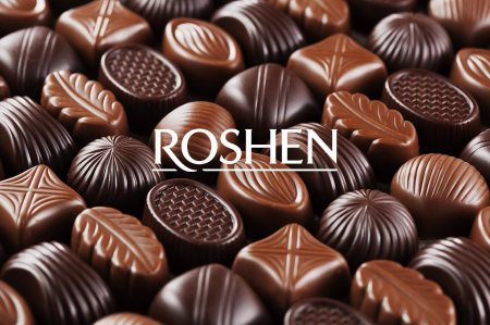 ROSHEN Praline Asortate cu Cicolata Neagra Assortment Classic Dark 154g [1]