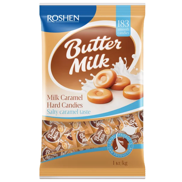 Dropsuri/Jeleuri - ROSHEN Dropsuri cu Caramel Butter Milk 1kg
