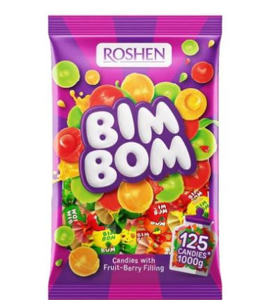 Dulciuri - ROSHEN Dropsuri cu Fructe Bim Bom 1Kg