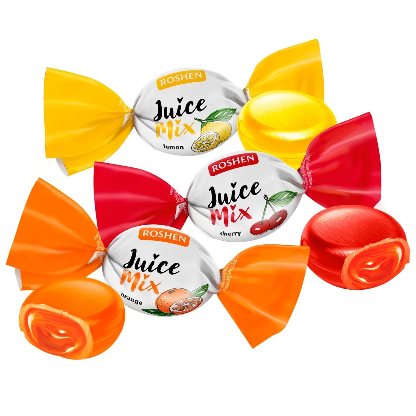 ROSHEN Dropsuri cu Fructe Juice Mix 1Kg [1]