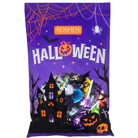 Dulciuri - ROSHEN Halloween Lolli Pops - Acadele cu Gust de Cola si Guma de Mestecat 48buc 920g