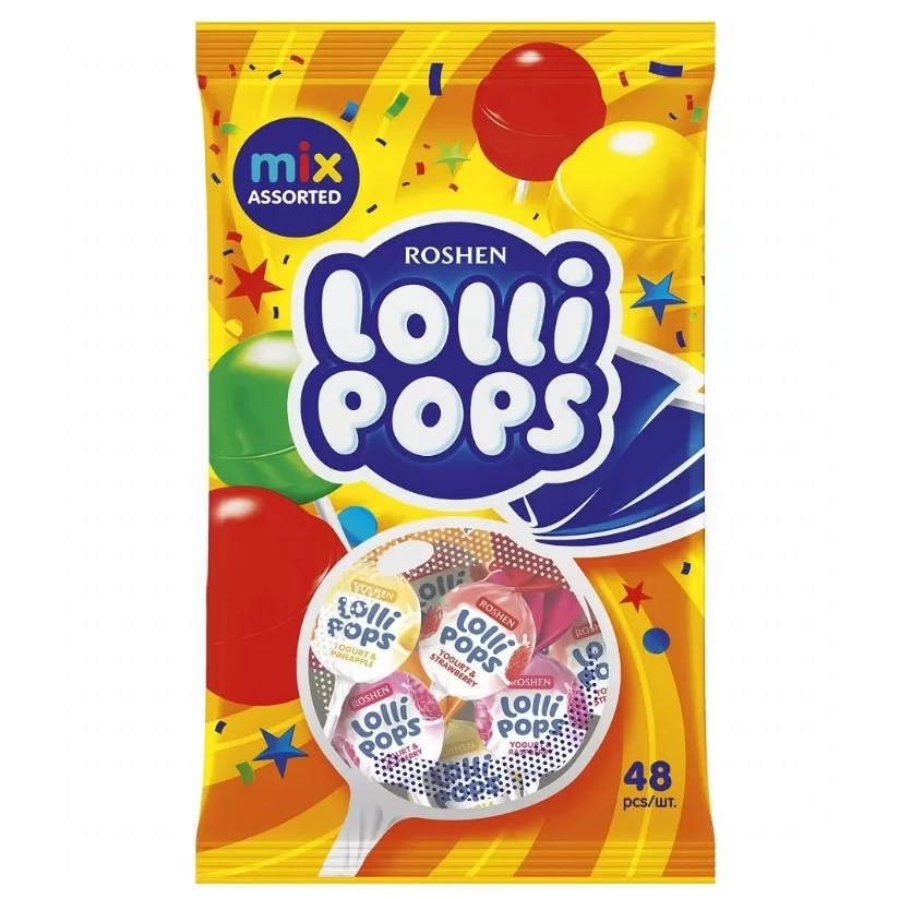 Dropsuri/Jeleuri - ROSHEN Lolli Pops Acadele 1kg