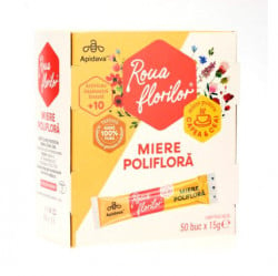 Zahăr, Miere & Îndulcitori - ROUA FLORILOR Miere Poliflora 50x15g
