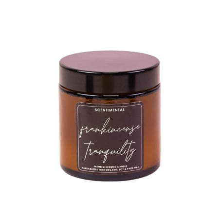 Cani, Decoratiuni, Ornamente pentru Craciun - SCENTIMENTAL Frankincense Tranquility Lumanare Parfumata din Ceara Vegetala 95g - 25 Ore