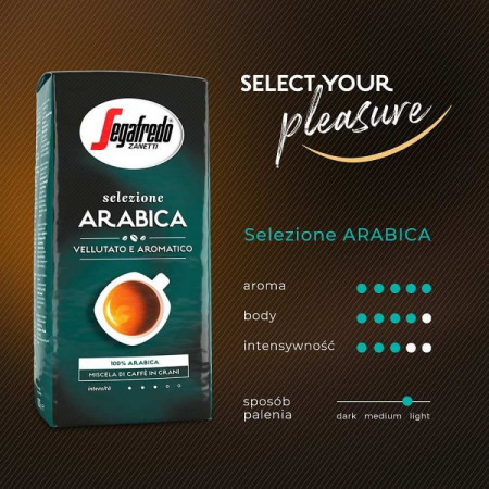SEGAFREDO Selezione Arabica Cafea Boabe 1kg [1]