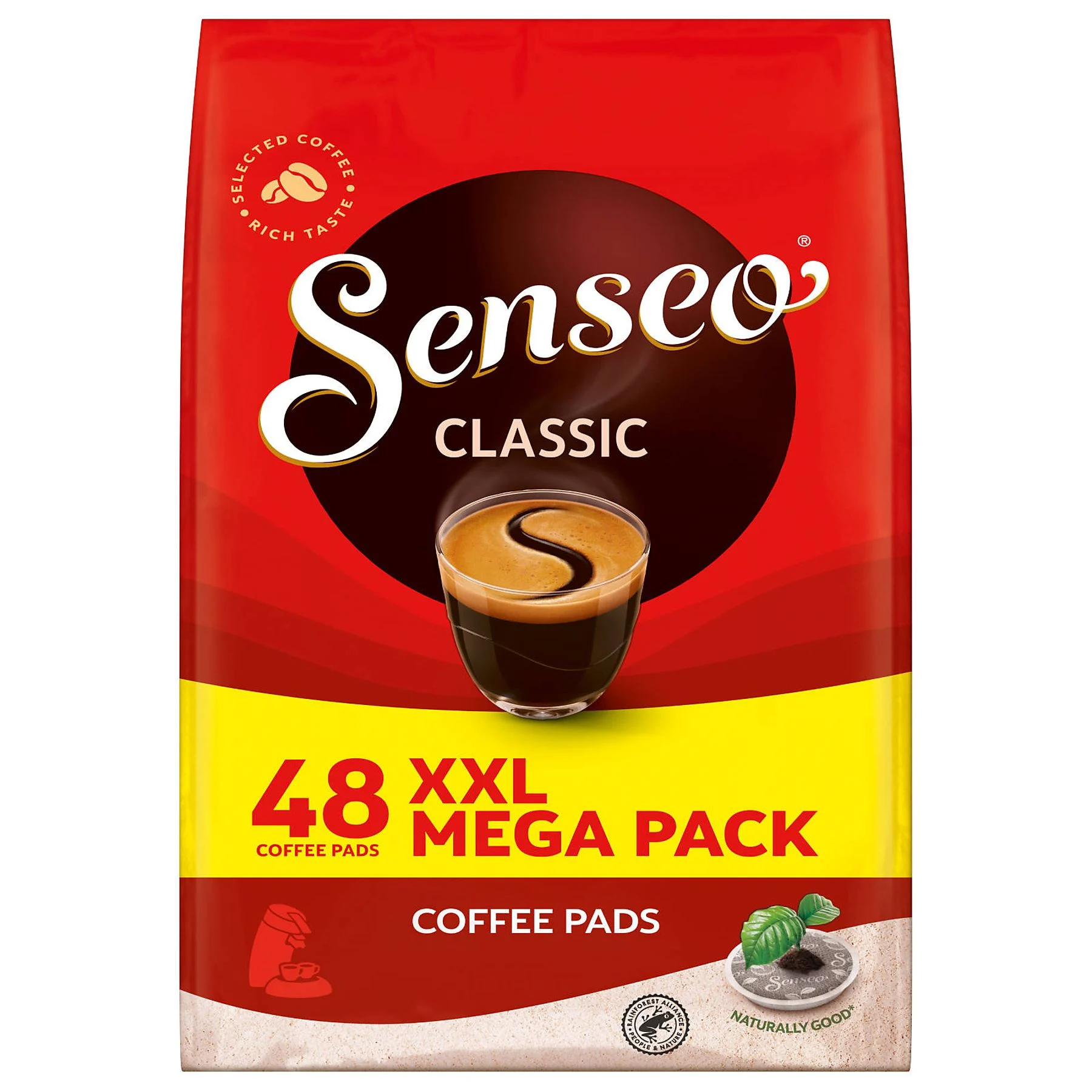 Capsule cu Cafea - SENSEO Paduri Cafea Classic 62mm Pachet XXL 48buc
