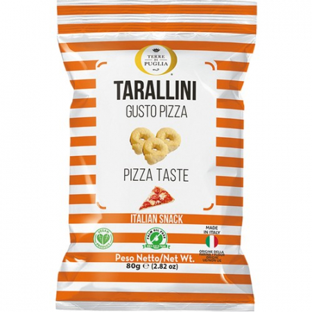 Dulciuri - TERRE DI PUGLIA Covrigei Tarallini cu Gust de Pizza 80g