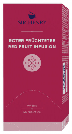 Ceai in Plic - SIR HENRY Ceai Premium din Fructe Rosii cu Hibiscus 25x1.75g