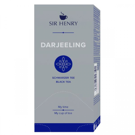 Ceai in Plic - SIR HENRY Ceai Negru Darjeeling  Infuzie Plic 25x1.75g