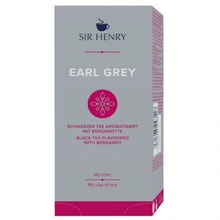 Ceai in Plic - SIR HENRY Ceai Negru Premium Plic Infuzie Earl Grey Ambalat Individual 25x1.75g