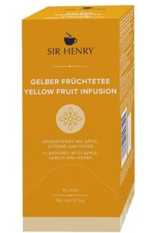 Ceai in Plic - SIR HENRY Ceai Premium Yellow Fruit Infuzie Ambalat Indivudual 25x2.25g