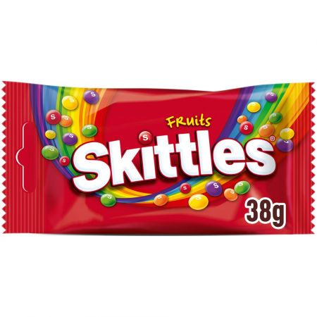 Dropsuri/Jeleuri - SKITTLES Bomboane Gumate cu Gust de Fructe 14x38g