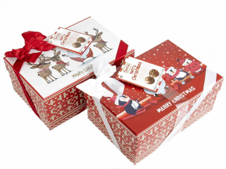 Dulciuri si Cadouri pentru Craciun - SORINI Praline cu Lapte, Alune si Cereale - Cutie Specială de Crăciun 300g