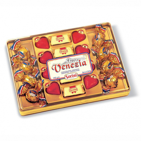 Praline si Bomboane pentru Craciun - SORINI Praline cu Lapte, Alune si Cereale - Venezia 190g