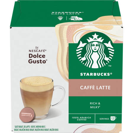 Promotii - STARBUCKS Caffe Latte Capsule Dolce Gusto 12buc