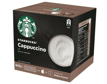 Capsule cu Cafea - STARBUCKS Cappuccino Capsule Dolce Gusto 120g 6 bauturi