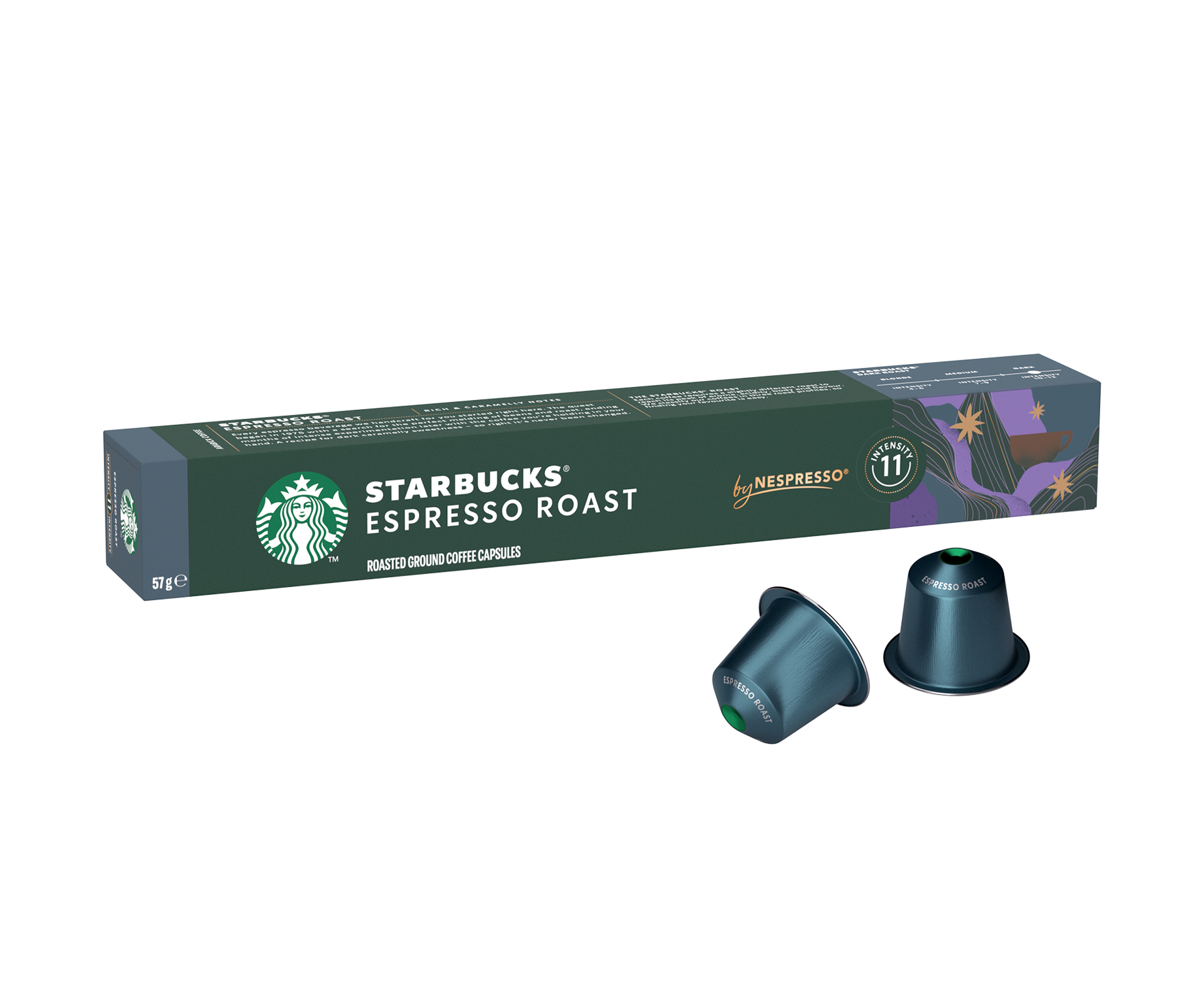 Capsule cu Cafea - STARBUCKS Espresso Roast Capsule Nespresso 57g 10buc