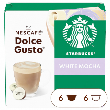 Capsule cu Cafea - STARBUCKS White Mocha Capsule Dolce Gusto 12buc