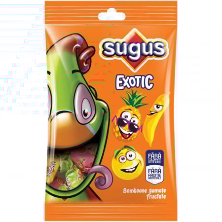 Dropsuri/Jeleuri - SUGUS Bomboane Gumate (Caramele) Fructate Exotic 400g