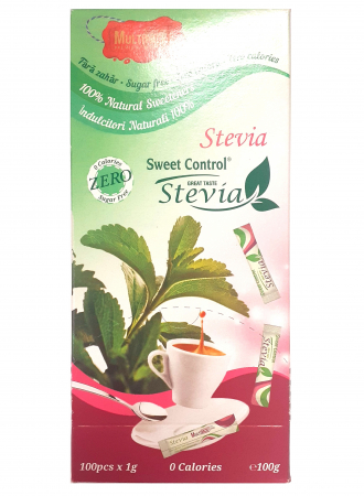 Zahăr, Miere & Îndulcitori - SWEET CONTROL Stevia Indulcitor Stick 100x1g
